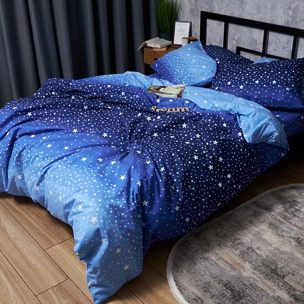 Фото - Комплект постельного белья Moon&Star Бязь Gold Люкс «Night Glow» 160х220х2 нав. 4х50х70 (MS-820006578)