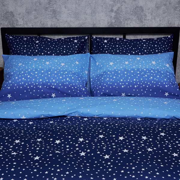 Фото - Комплект постільної білизни Moon&Star Бязь Gold Люкс Night Glow 143х210 нав. 2х70х70 (MS-820006562)