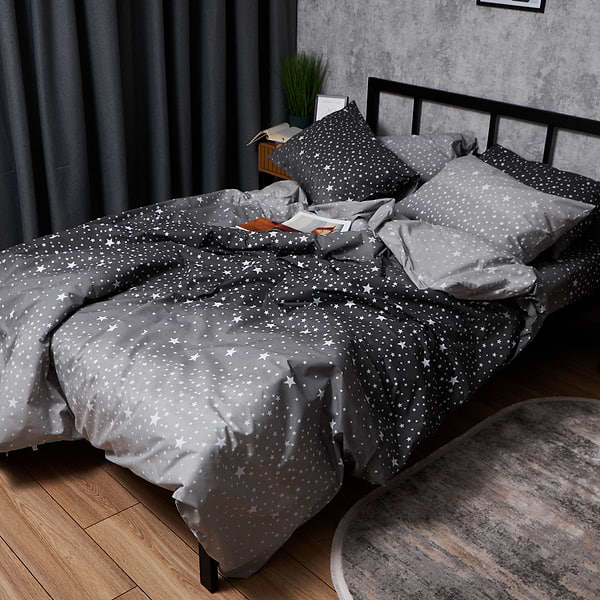 Фото - Комплект постільної білизни Moon&Star Бязь Gold Люкс Night Sky 200х220 нав. 50х70 2 шт. (MS-880000331)