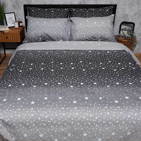 Фото - Комплект постільної білизни Moon&Star Бязь Gold Люкс Night Sky 200х220 нав. 50х70 2 шт. (MS-880000331)