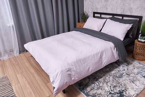 Фото - Комплект постільної білизни Moon&Star Бязь Gold Люкс Orchid Gray 160х220х2 нав. 2х70х70 (MS-820002365)