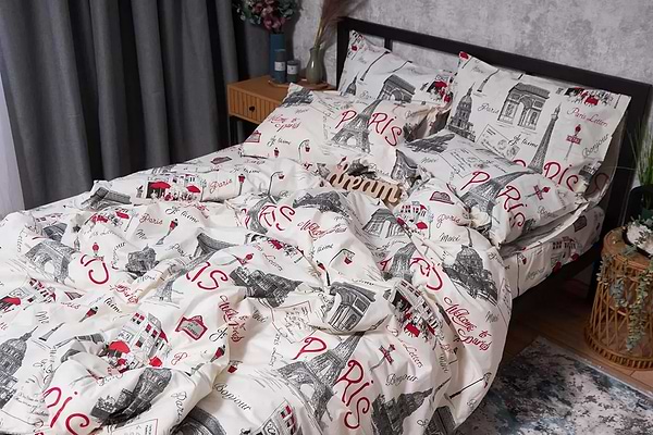 Фото - Пододеяльник двуспальный евро Moon&Star Бязь Gold Люкс Paris King Size 220x240 см (MS-870000119)