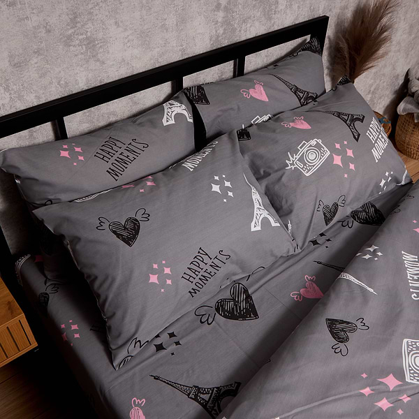 Фото - Комплект постельного белья Moon&Star Бязь Gold Люкс Paris Moments 160х220 нав. 2х50х70 (MS-820009576)