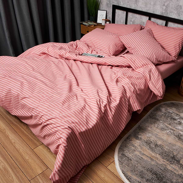 Фото - Комплект постільної білизни Moon&Star Бязь Gold Люкс «Pink Whisper» 143х210х2 нав. 4х50х70 (MS-820006643)