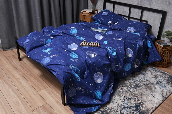 Фото - Комплект постельного белья Moon&Star Бязь Gold Люкс «Planets» 160х220х2 нав. 2х40х60 (MS-820004825)