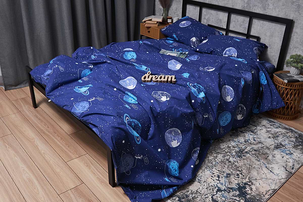 Фото - Комплект постільної білизни Moon&Star Бязь Gold Люкс «Planets» 160х220х2 нав. 4х50х70 (MS-820004828)