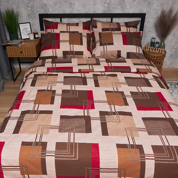 Фото - Комплект постельного белья Moon&Star Бязь Gold Люкс «Retro Geometry» 160х220х2 нав. 4х70х70 (MS-820006719)