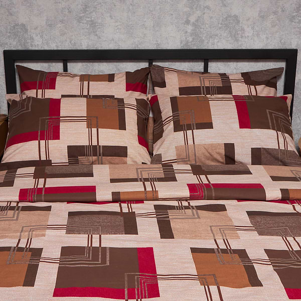 Фото - Комплект постельного белья Moon&Star Бязь Gold Люкс «Retro Geometry» 160х220х2 нав. 2х70х70 (MS-820006717)