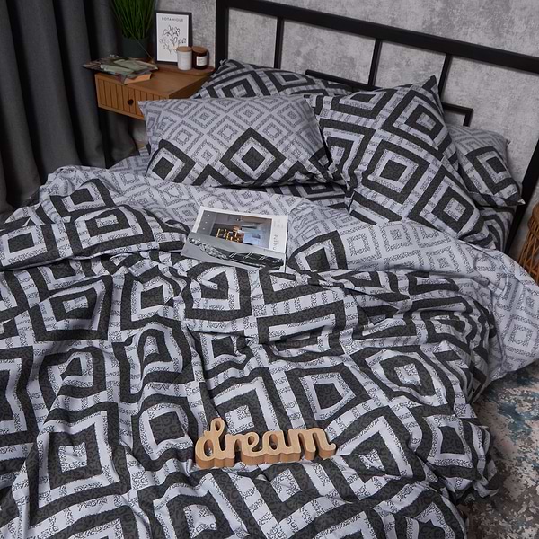 Фото - Комплект постельного белья Moon&Star Бязь Gold Люкс «Retro Pixels» King Size 220x240 см нав. 4х70х70 (MS-820006724)