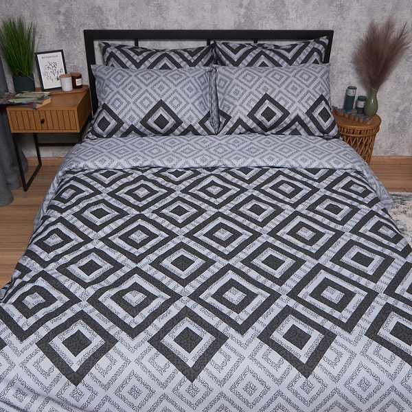 Фото - Комплект постельного белья Moon&Star Бязь Gold Люкс «Retro Pixels» King Size 220x240 см нав. 4х70х70 (MS-820006724)