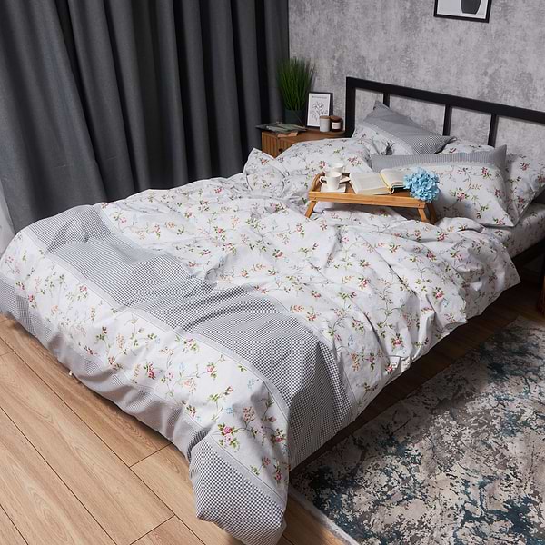 Фото - Комплект постельного белья Moon&Star Бязь Gold Люкс Romantic Bloom 160х220 нав. 4х70х70 (MS-820006814)