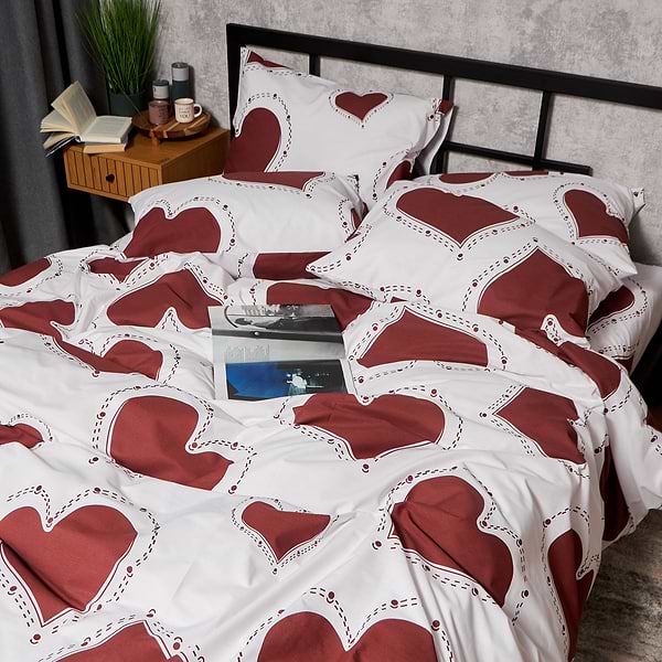 Фото - Комплект постільної білизни Moon&Star Бязь Gold Люкс Romantic Mood 143х210х2 нав. 4х70х70 (MS-820008779)