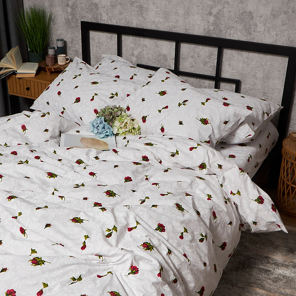 Фото - Комплект постельного белья Moon&Star Бязь Gold Люкс Romantic Rose 160х220х2 нав. 2х70х70 (MS-820009692)