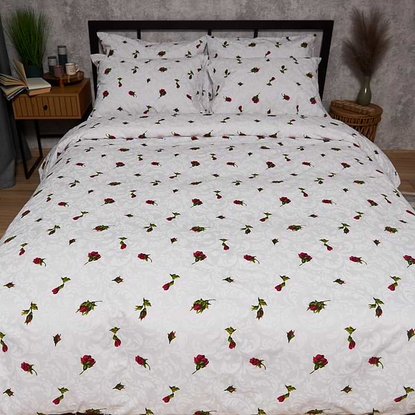 Фото - Комплект постільної білизни Moon&Star Бязь Gold Люкс Romantic Rose 160х220 нав. 2х70х70 (MS-820009682)