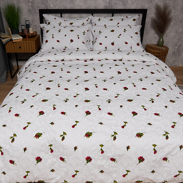 Фото - Комплект постельного белья Moon&Star Бязь Gold Люкс Romantic Rose 160х220х2 нав. 2х70х70 (MS-820009692)