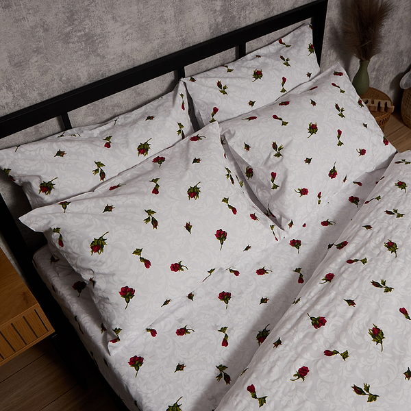 Фото - Комплект постельного белья Moon&Star Бязь Gold Люкс Romantic Rose 160х220х2 нав. 2х70х70 (MS-820009692)