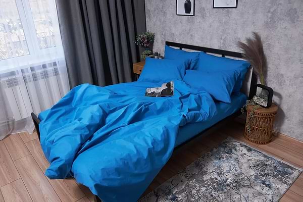 Фото - Пододеяльник полуторный Moon&Star Бязь Gold Люкс Sapphire 143 x 210 см (MS-870000080)