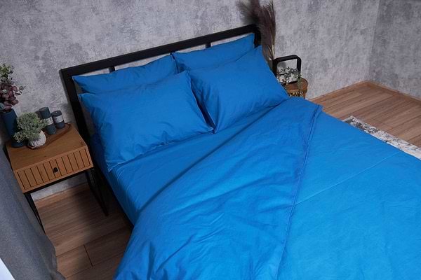 Фото - Комплект постільної білизни Moon&Star Бязь Gold Люкс Sapphire 200х220 (MS-820001680)