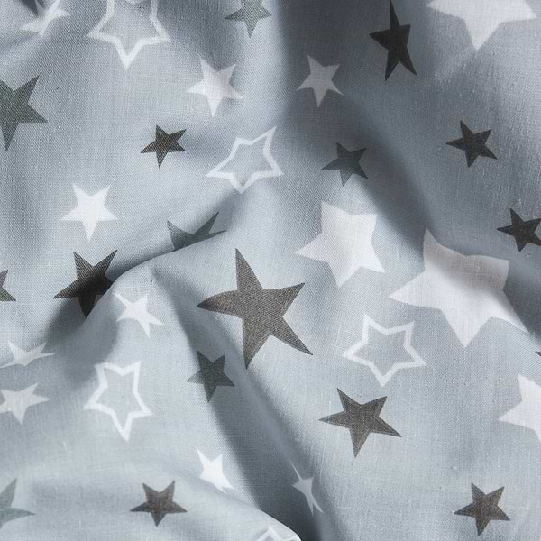 Фото - Комплект постільної білизни Moon&Star Бязь Gold Люкс Silver Stars 160х220 нав. 4х70х70 (MS-820006849)