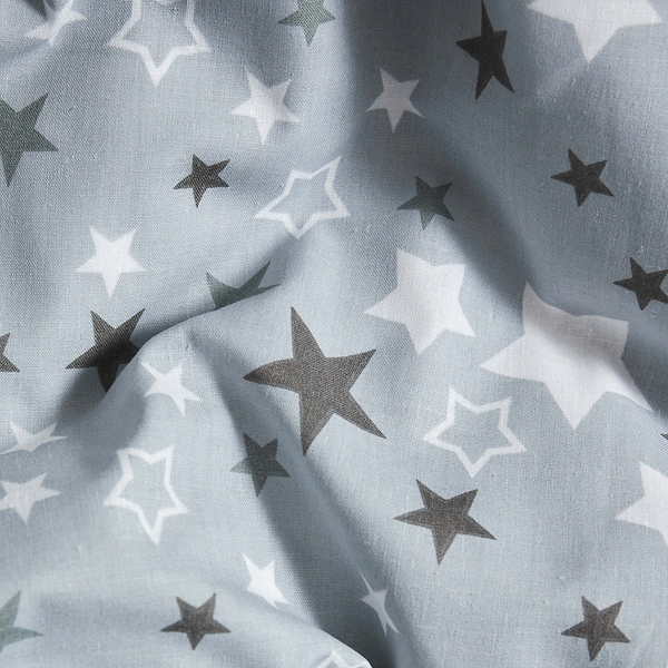 Фото - Комплект постільної білизни Moon&Star Бязь Gold Люкс «Silver Stars» 160х220х2 нав. 2х50х70 (MS-820006856)