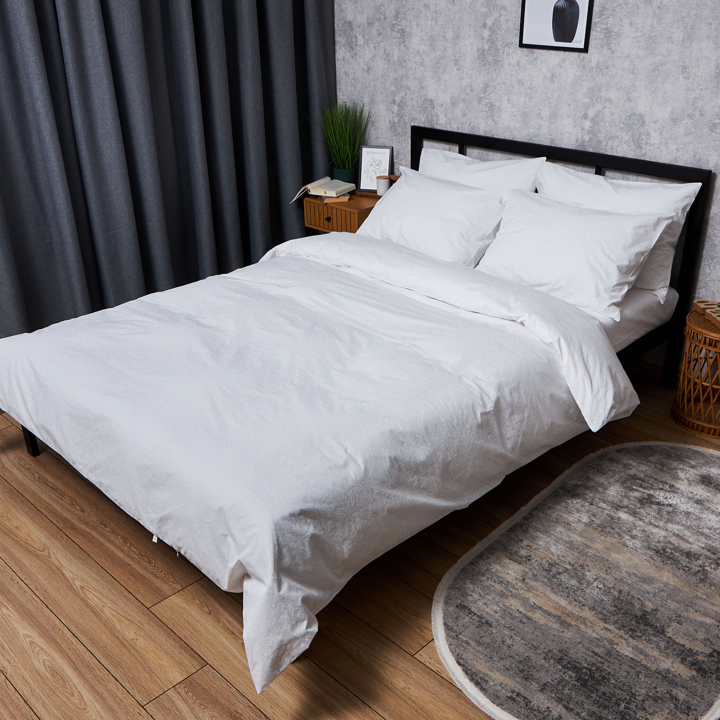 Комплект постельного белья Moon&Star Бязь Gold Люкс Soft Elegance 160х220 нав. 4х70х70 (MS-820006884)