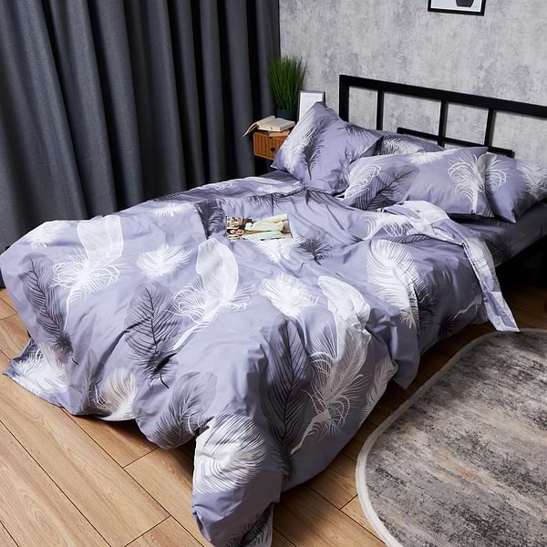 Фото - Комплект постельного белья Moon&Star Бязь Gold Люкс «Soft Plumes» 143х210х2 нав. 2х50х70 (MS-820006921)