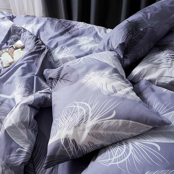 Фото - Комплект постельного белья Moon&Star Бязь Gold Люкс «Soft Plumes» 143х210х2 нав. 2х50х70 (MS-820006921)