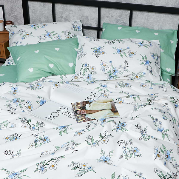 Фото - Комплект постельного белья Moon&Star Бязь Gold Люкс «Spring Harmony» 160х220х2 нав. 2х70х70 (MS-820006997)