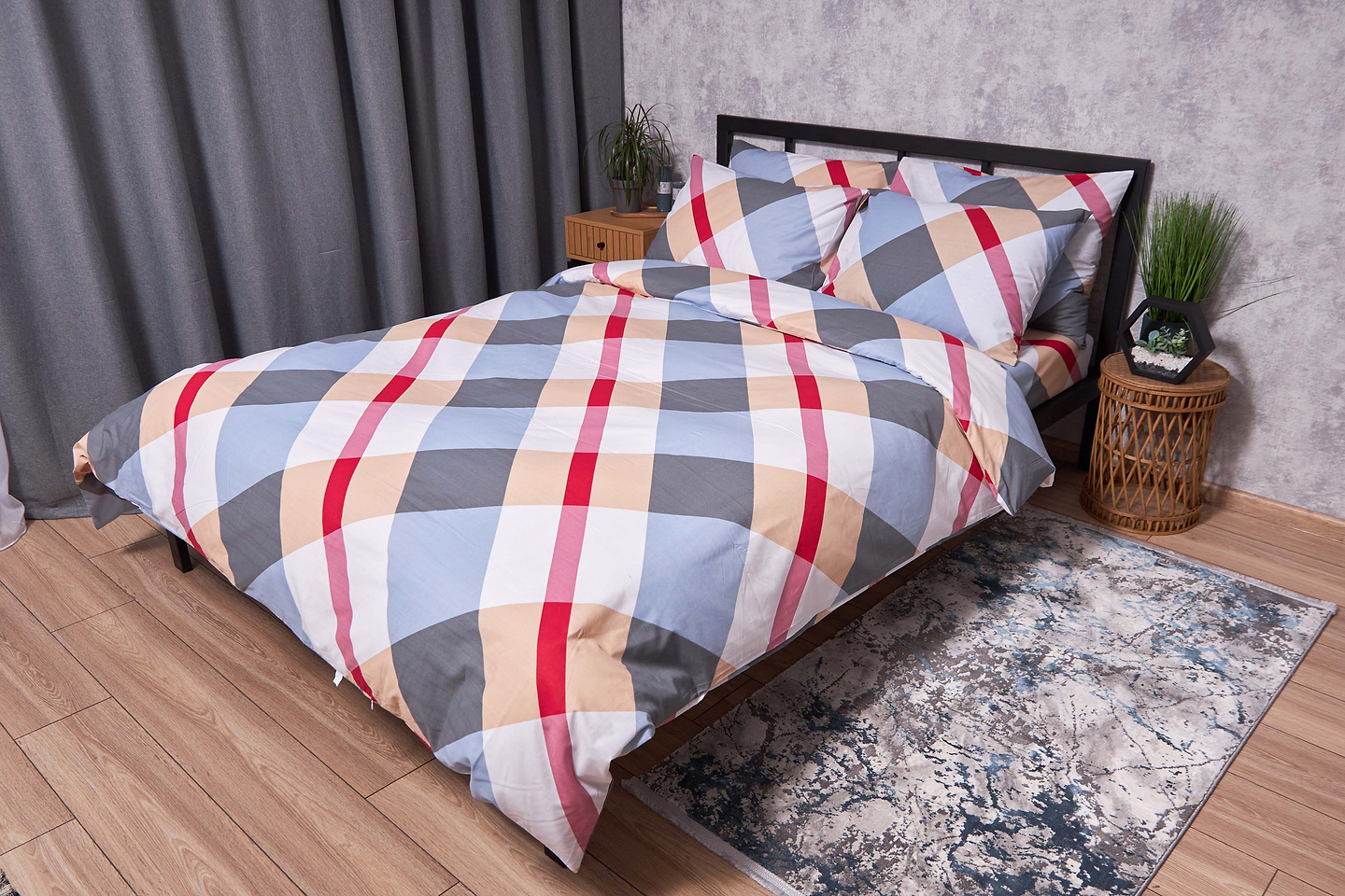 Комплект постельного белья Moon&Star Бязь Gold Люкс Sunkissed 143х210х2 нав. 4х70х70 (MS-820002152)