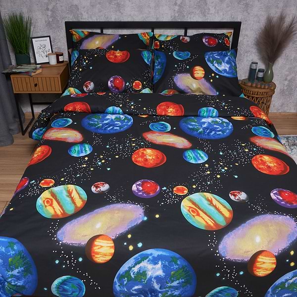 Фото - Комплект постельного белья Moon&Star Бязь Gold Люкс «Universe Magic» King Size 220x240 см нав. 2х50х70 (MS-820007036)