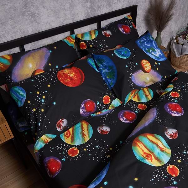 Фото - Комплект постельного белья Moon&Star Бязь Gold Люкс «Universe Magic» King Size 220x240 см нав. 2х40х60 (MS-820007035)