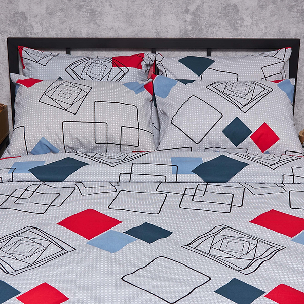 Фото - Комплект постільної білизни Moon&Star Бязь Gold Люкс «Urban Grid» 143х210х2 нав. 4х50х70 (MS-820007133)