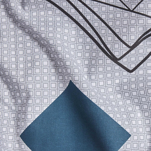 Фото - Комплект постельного белья Moon&Star Бязь Gold Люкс «Urban Grid» 160х220х2 нав. 2х70х70 (MS-820007137)