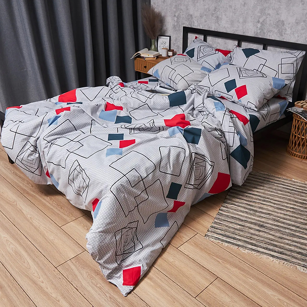 Фото - Підковдра двоспальна євро Moon&Star Бязь Gold Люкс Urban Grid 200x220 см (MS-870000763)