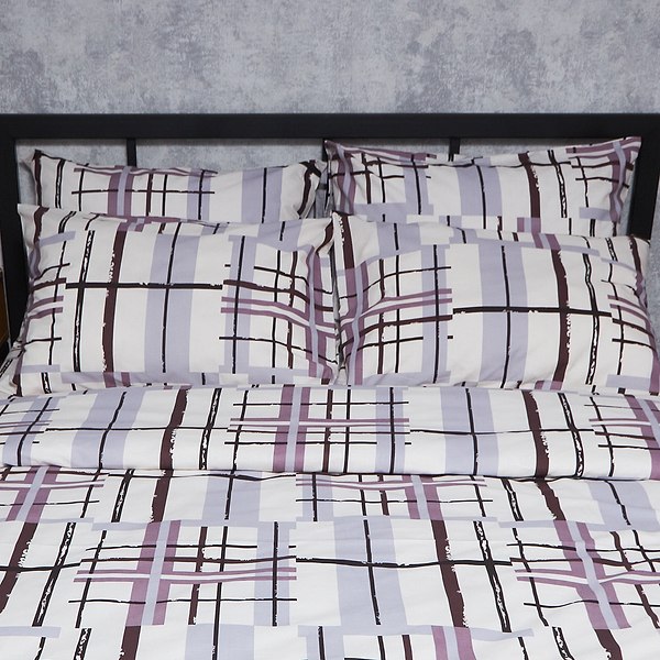 Фото - Комплект постільної білизни Moon&Star Бязь Gold Люкс «Urban Lines» 200х220 нав. 2х50х70 (MS-820007151)