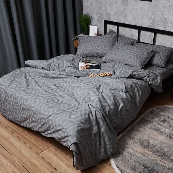 Фото - Комплект постільної білизни Moon&Star Бязь Gold Люкс «Urban Style» King Size 220x240 нав. 2х70х70 (MS-820007212)