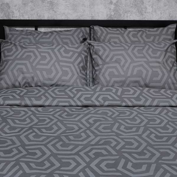 Фото - Комплект постільної білизни Moon&Star Бязь Gold Люкс «Urban Style» King Size 220x240 нав. 2х40х60 (MS-820007210)