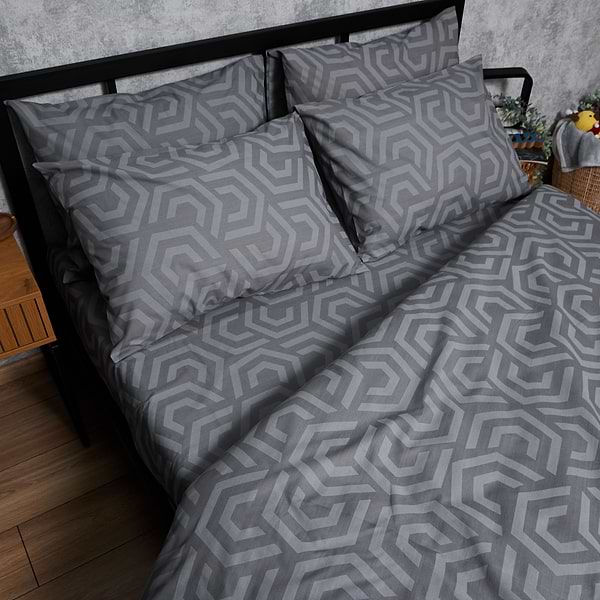 Фото - Комплект постільної білизни Moon&Star Бязь Gold Люкс «Urban Style» King Size 220x240 нав. 2х40х60 (MS-820007210)