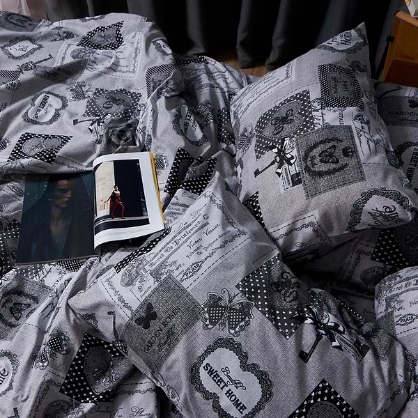 Фото - Комплект постельного белья Moon&Star Бязь Gold Люкс «Vintage Keys» King Size 220x240 нав. 4х70х70 (MS-820007284)