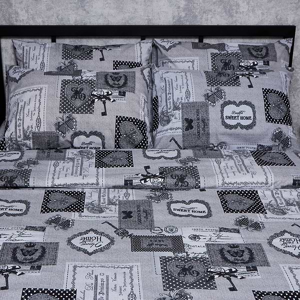 Фото - Комплект постельного белья Moon&Star Бязь Gold Люкс «Vintage Keys» King Size 220x240 нав. 2х70х70 (MS-820007282)