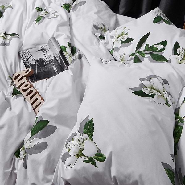 Фото - Комплект постільної білизни Moon&Star Бязь Gold Люкс «Wisteria White» 143х210х2 нав. 4х70х70 (MS-820007484)