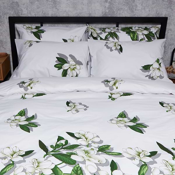 Фото - Комплект постільної білизни Moon&Star Бязь Gold Люкс «Wisteria White» 143х210х2 нав. 4х70х70 (MS-820007484)