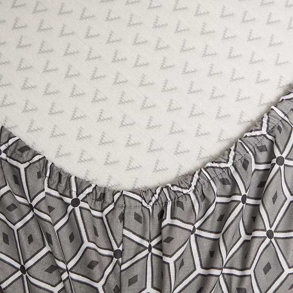 Фото - Простирадло двоспальне Moon&Star на гумці Grey Labyrinth Бязь Gold Люкс 180х200х25 см (MS-850001236)