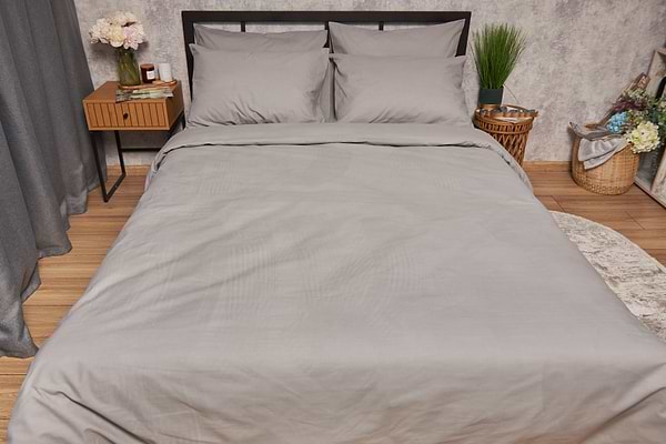 Фото - Комплект постільної білизни Moon&Star King Size 220x240 Gray Бязь Gold Люкс (MS-820001113)