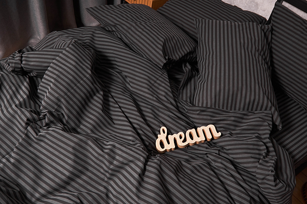 Фото - Комплект постельного белья Moon&Star 175х210 см нав. 4х50х70 Gray Stripe Бязь Gold Люкс (MS-820001086)