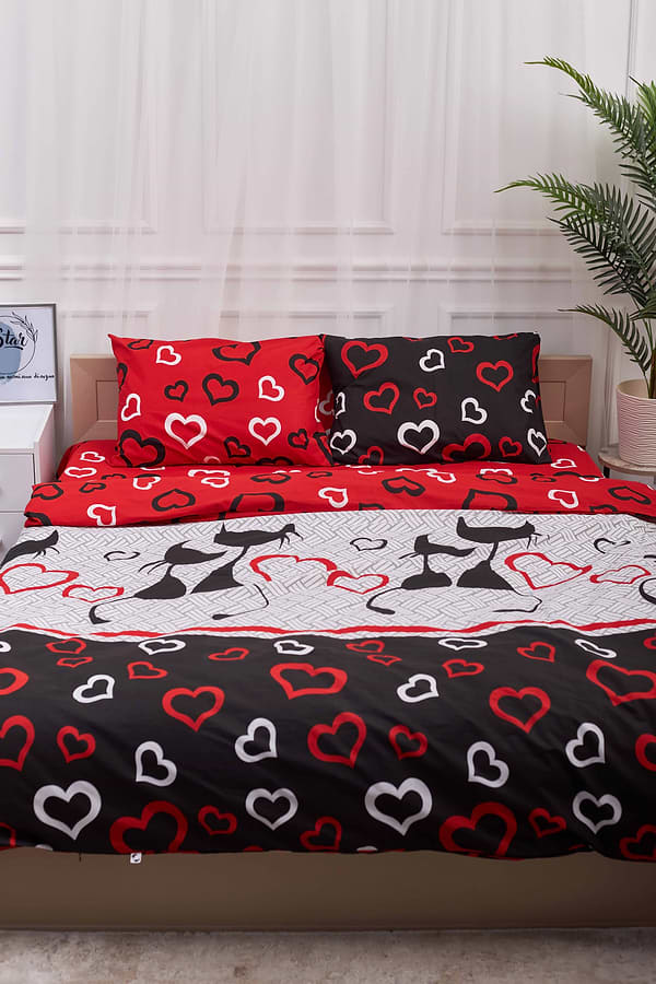 Фото - Комплект постельного белья Moon&Star 175х210 см нав. 2х70х70 Love Cats Бязь Gold Люкс (MS-820001155)