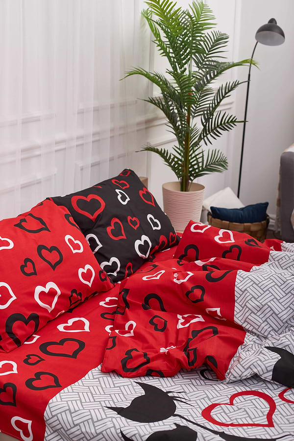 Фото - Комплект постельного белья Moon&Star King Size 220x240 Love Cats Бязь Gold Люкс (MS-820001152)