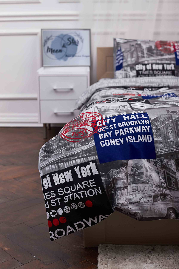 Фото - Комплект постельного белья Moon&Star 175х210 см нав. 2х70х70 New York Бязь Gold Люкс (MS-820001218)