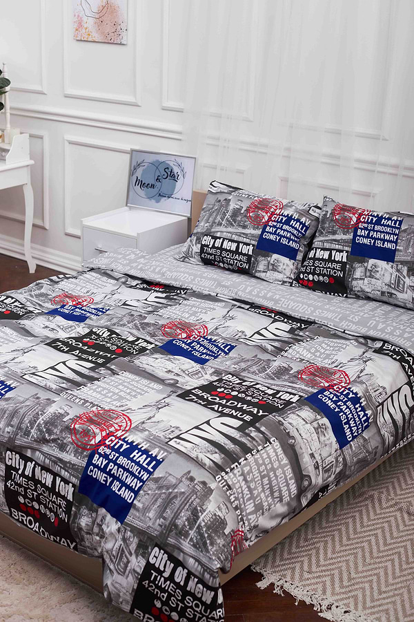 Фото - Комплект постельного белья Moon&Star 175х210 см нав. 2х50х70 New York Бязь Gold Люкс (MS-820001217)