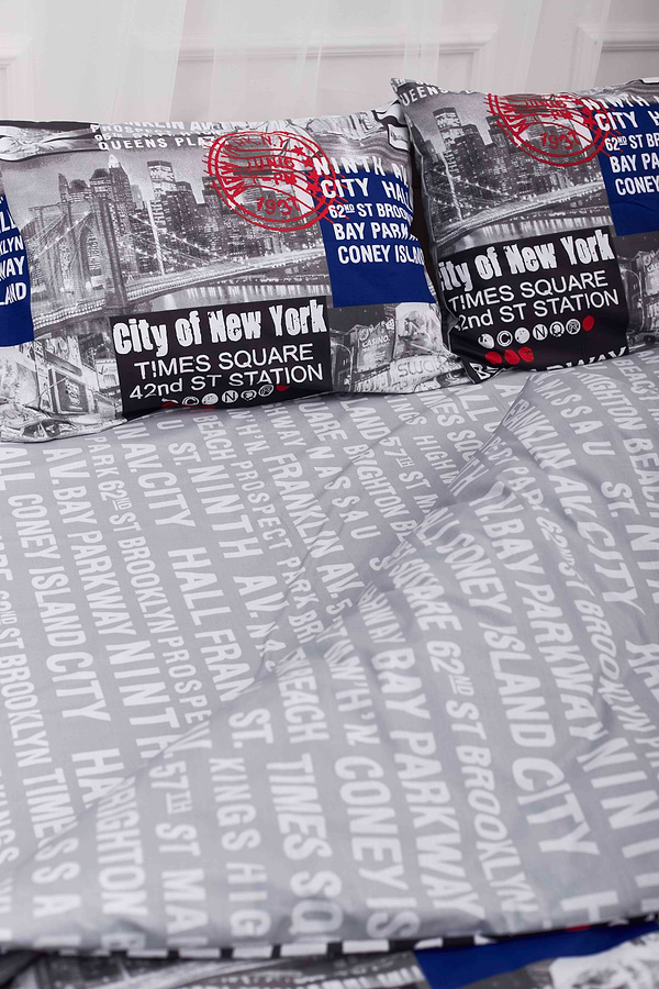 Фото - Комплект постельного белья Moon&Star 175х210 см нав. 2х70х70 New York Бязь Gold Люкс (MS-820001218)